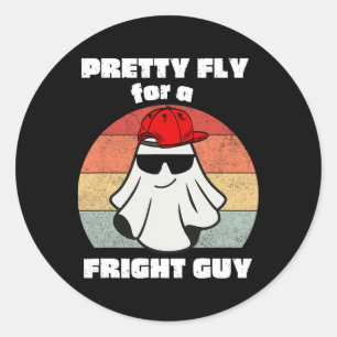 Funny Halloween Cute Ghost Spooky Funny Halloween Classic Round Sticker