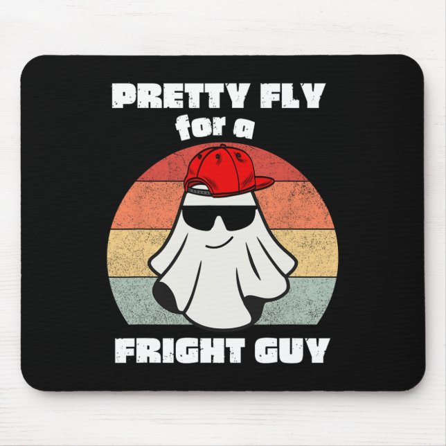 Funny Halloween Cute Ghost Spooky Funny Halloween  Mouse Pad (Front)