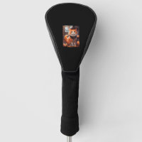 Funny Halloween Cute Orange Cat with Wizard Hat Ba
