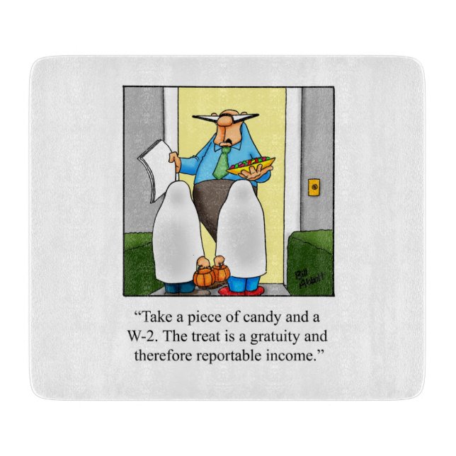 Funny Halloween Cutting Board Gift  (Front)