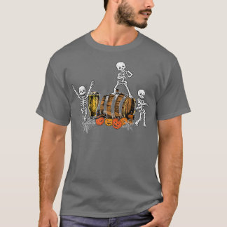 Funny Halloween Dabbing Skeleton T-Shirt
