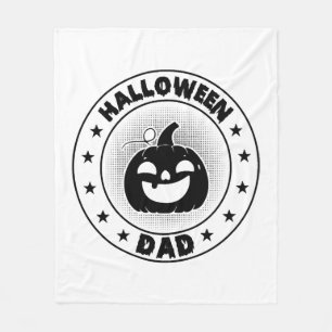 Funny Halloween Dad Halloween Pumpkin Fleece Blanket