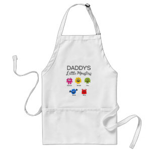 Funny Halloween Daddy's Little Monster Standard Apron