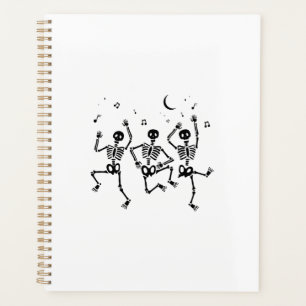 Funny Halloween Dancing Skeletons Happy Halloween Planner
