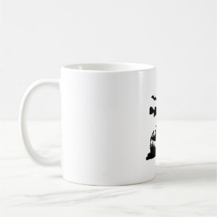 Funny halloween design with scarecrow coffee mug