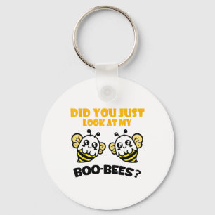 Funny Halloween Did You Just Look At My Boo Bees C Keychain