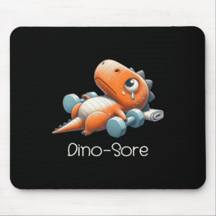 Funny Halloween Dinosaur Tested Positive For Pumpk Mouse Pad