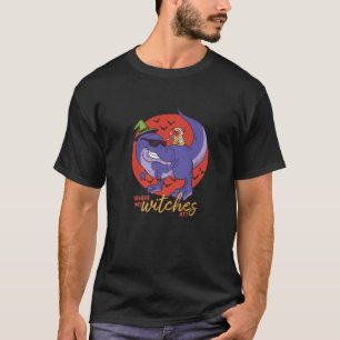 Funny Halloween Dog Lover Where My Witches At Pug T-Shirt