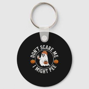 Funny Halloween Don't E Me I Might Pee Pregnant Gh Keychain