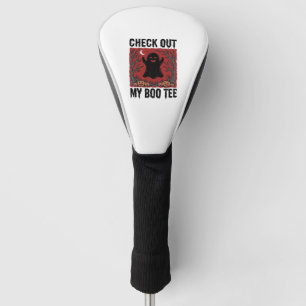 Funny Halloween Ghost Boo Tee Vintage Vector Desig Golf Head Cover