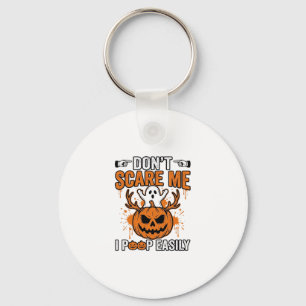 Funny Halloween Ghost Pumpkin Quote Vector Design_ Keychain