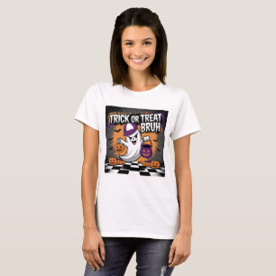 Funny Halloween Ghost & Pumpkins T-Shirt