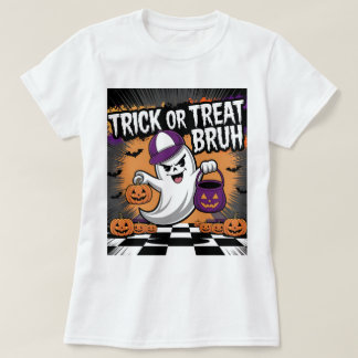 Funny Halloween Ghost & Pumpkins T-Shirt