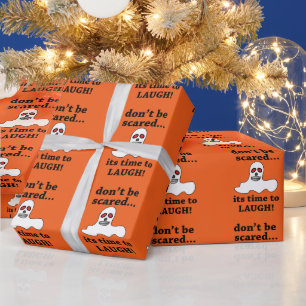Funny Halloween Ghost Wrapping Paper
