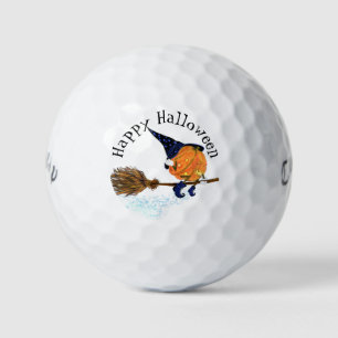 Funny Halloween Golf Balls Gift Witch Pumpkin