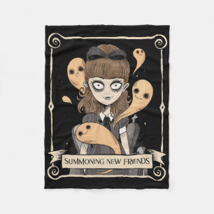 Funny Halloween Graphic Spooky Spirits Fleece Blanket