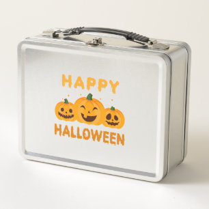 Funny Halloween Happy Halloween Pumpkins Metal Lunch Box