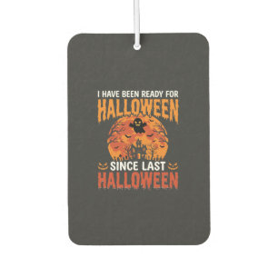 Funny Halloween Haunted House Ghost Moon Design Air Freshener