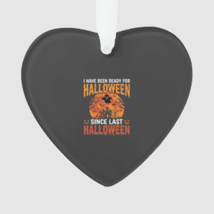 Funny Halloween Haunted House Ghost Moon Design Ornament