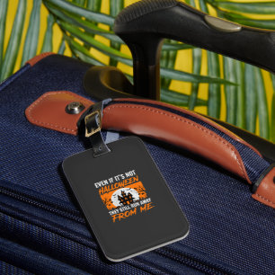 Funny Halloween Haunted House Quote Graphic Luggage Tag
