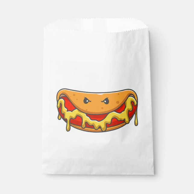 funny halloween hotdog monster spooky  favour bag (Front)