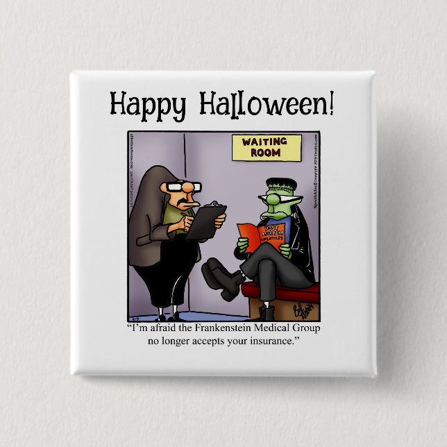 Funny Halloween Humour Button Gifts/Favours (Front)