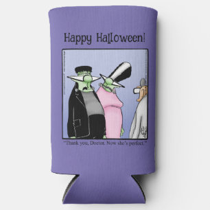 Funny Halloween Humour Can Cooler Gift