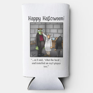 Funny Halloween Humour Can Cooler Gift