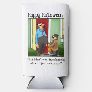 Funny Halloween Humour Can Cooler Gift