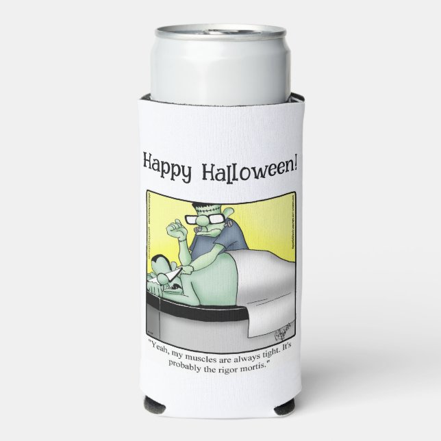 Funny Halloween Humour Can Cooler Gift (Seltzer Front)
