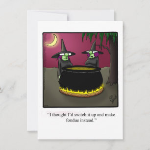 Funny Halloween Humour Carte de voeux