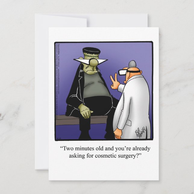 Funny Halloween Humour Carte de voeux (Devant)