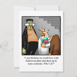 Funny Halloween Humour Carte de voeux