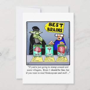 Funny Halloween Humour Carte de voeux