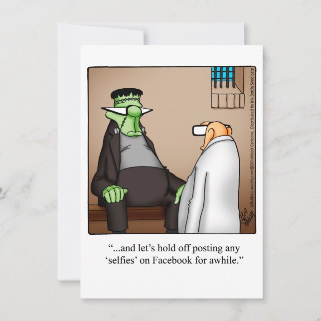 Funny Halloween Humour Carte de voeux (Devant)