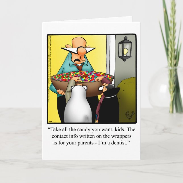Funny Halloween Humour Carte de voeux (Devant)