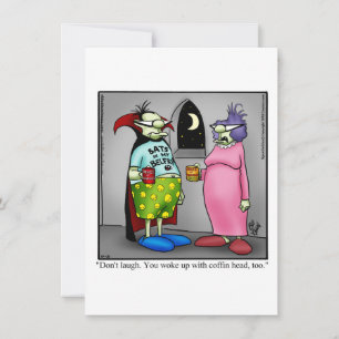 Funny Halloween Humour Carte de voeux