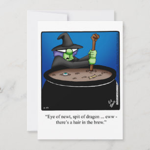 Funny Halloween Humour Carte de voeux