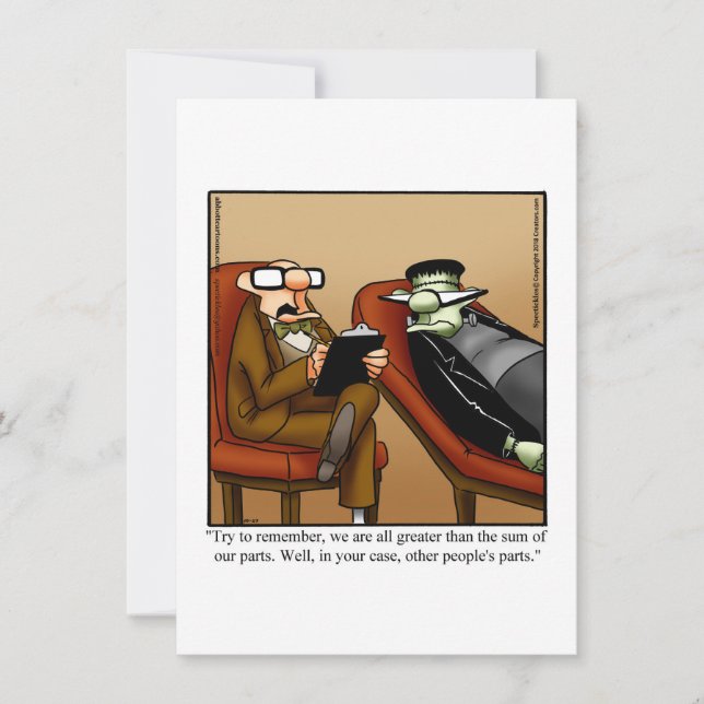 Funny Halloween Humour Carte de voeux (Devant)