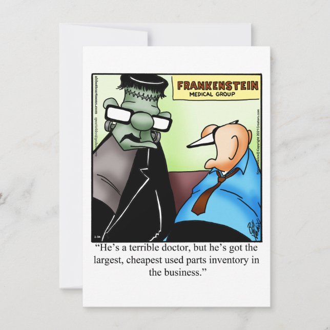 Funny Halloween Humour Carte de voeux (Devant)