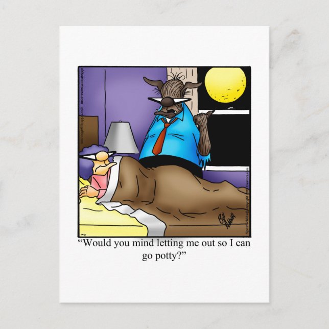 Funny Halloween Humour carte postale (Devant)
