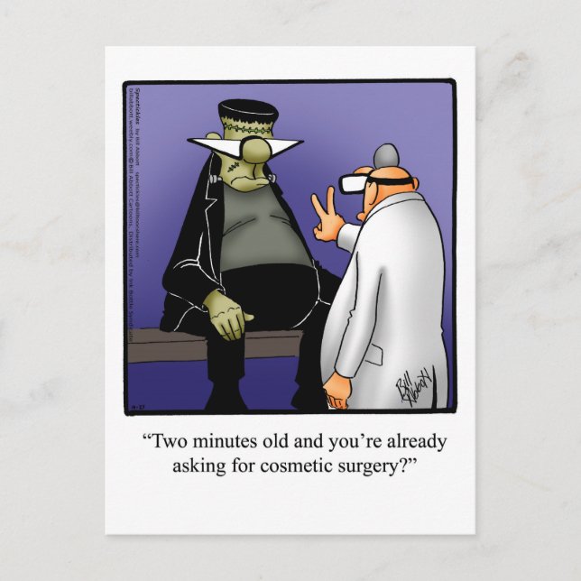 Funny Halloween Humour carte postale (Devant)