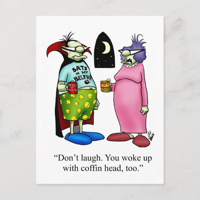 Funny Halloween Humour carte postale (Devant)