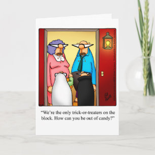 Funny Halloween Humour Greeting Card