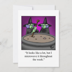 Funny Halloween Humour Greeting Card