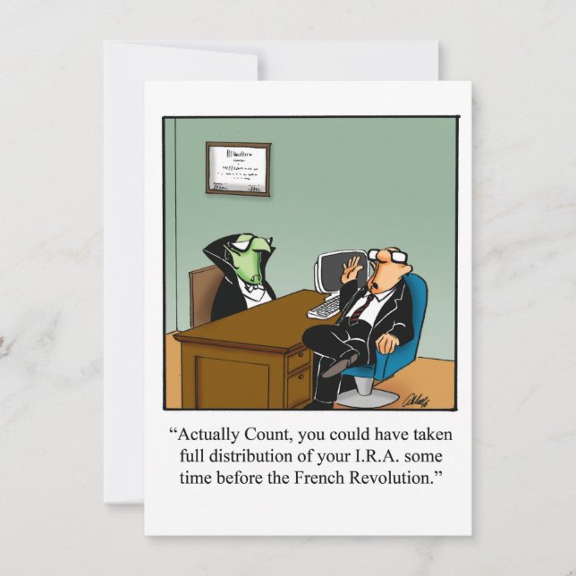 Funny Halloween Humour Greeting Card  (Front)