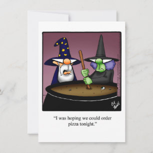Funny Halloween Humour Greeting Card 