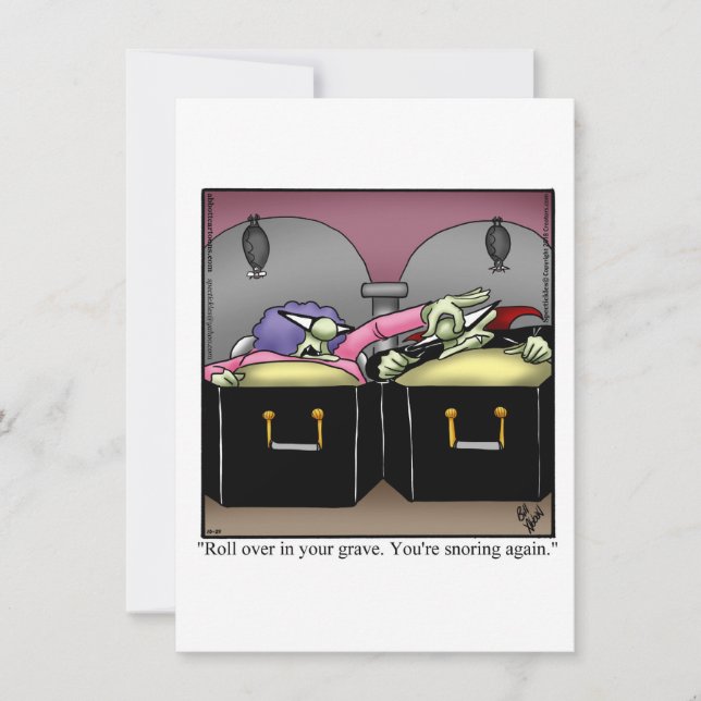 Funny Halloween Humour Greeting Card  (Front)