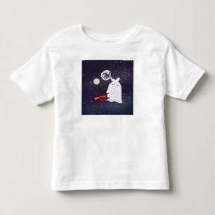 Funny Halloween Humour Overthinking Ghost Toddler T-shirt