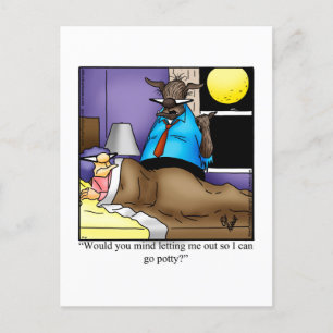 Funny Halloween Humour Postcard